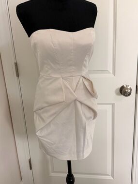 BCBGeneration White Strapless Mini Dress Size 4
